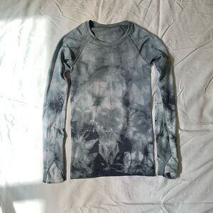Lululemon Swiftly tech long sleeve tie dye shirt